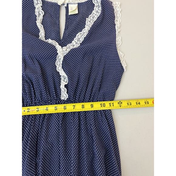 Vtg Cottage Prairie Romantic Victorian Edwardian Inspired Dress M Farm Country - Picture 13 of 15